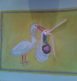 Canvas STORK AND BABY  848