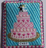 Canvas WEDDING CAKE ORNAMENT  C457