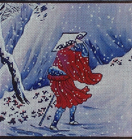 Canvas SNOWY MOUNTAIL TRAIL  B135