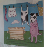 Canvas DOG DRYING  MK60  retired  SALE  REG $70