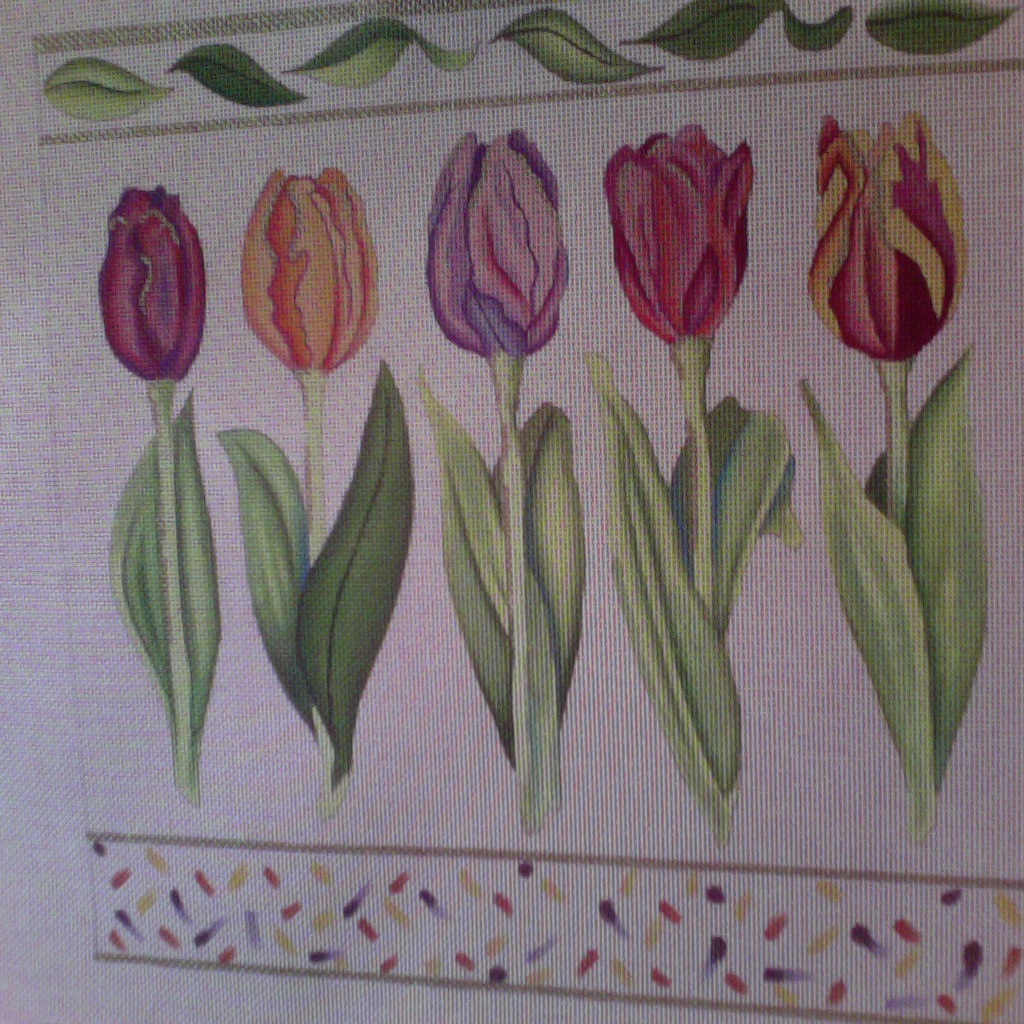 Canvas IVORY TULIPS  182713