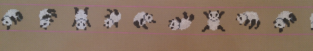 Canvas TUMBLING PANDAS  B19