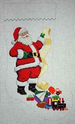 Canvas SANTA WITH LIST - BOY  0110