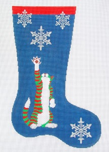 Canvas CAT WITH SNOWFLAKE  83