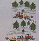 Canvas CHOO CHOO STOCKING  213 RIGHT KICK