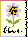 Canvas INK ICON  FLOWER  BF621