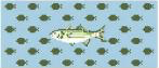 Canvas MINI FLASK - BASS FISH SELF FINISHING