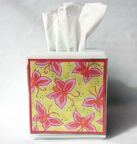 Canvas PALM TREES TISSUE BOX INSERT  ALL02