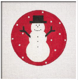 Canvas SIMPLE SNOWMAN RED SN18