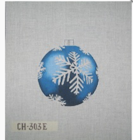 Canvas CHRISTMAS BALL BLUE SNOWFLAKE  CH303E