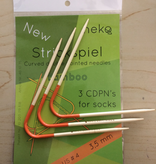 Needles NEKO CURVED BAMBOO DPN #2.5