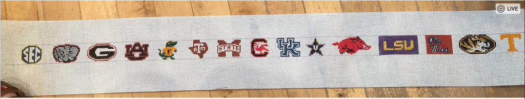 Canvas CUSTOM CANVAS - SEC LOGOS BELT