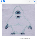 Canvas ABOMINABLE SNOWMAN STANDING 8”  HO1625