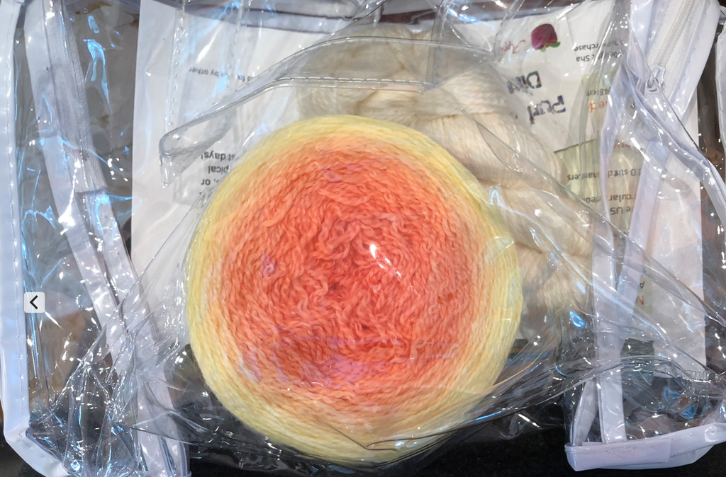 Yarn CITRUS DELIGHT SHAWL KIT - GRAPEFRUIT