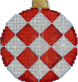 Canvas HARLEQUIN BALL ORNAMENT  CT1819R