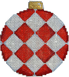 Canvas HARLEQUIN BALL ORNAMENT  CT1819R