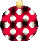 Canvas COIN DOT BALL ORNAMENT  CT1664R