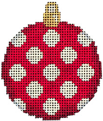 Canvas COIN DOT BALL ORNAMENT  CT1664R