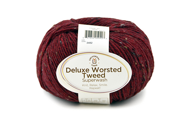 Yarn DELUXE WORSTED TWEED 100% WOOL SUPERWASH