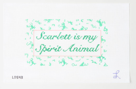 Canvas SCARLETT IS MY SPIRIT ANIMAL  LOS43