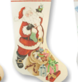 Canvas SANTA WITH PACKAGES  XS2390