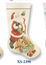 Canvas SANTA WITH PACKAGES  XS2390