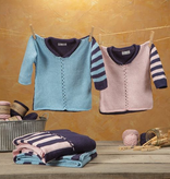 Yarn TALLY HO BABY PULLOVER KIT INDIGO/BLUSH