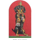 Canvas CHRISTMAS DOXIE  MLT488