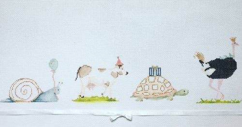 Canvas PARTY ANIMALS  15EE  15X6"