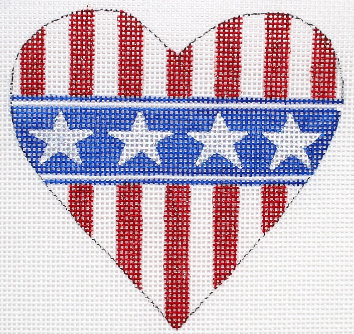 Canvas PATRIOTIC HEART OM229