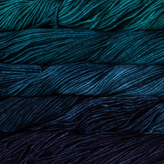 Yarns MALABRIGIO WOOL - PARIS TEAL GRADIENT