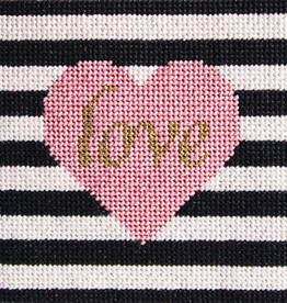 Canvas LOVE & STRIPES LEVEL 1 KIT  INCLUDES FIBERS, CANVAS AND GUIDE