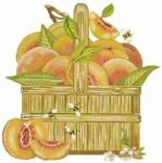 Canvas Peach Basket  MLT199 Melissa Shirley