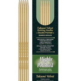 Clover Takumi Bamboo Double Point Knitting Needles - 7 inch Size 15