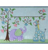 Canvas GIRAFFE AND ELEPHANT  3539