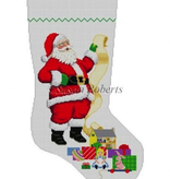 Canvas SANTA WITH LIST - GIRL 109