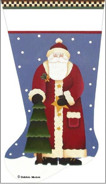 Canvas TREE SANTA SOCK  DM412E