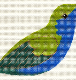 Canvas BLUE AND GREEN HUMMINGBIRD CLIP-ON BIRD LL306R