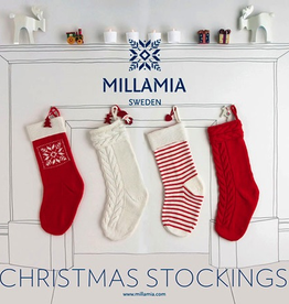 Yarn MILLAMIA STOCKING KIT - CANDY CANE STRIPE WHITE/RED  SALE    REG $49.50