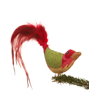 Canvas CHRISTMAS BIRD CLIP-ON BIRD LL300D