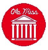 Canvas OLE MISS ORNAMENT  BT165