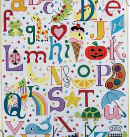 Canvas MULTI COLORED ALPHABET  3061
