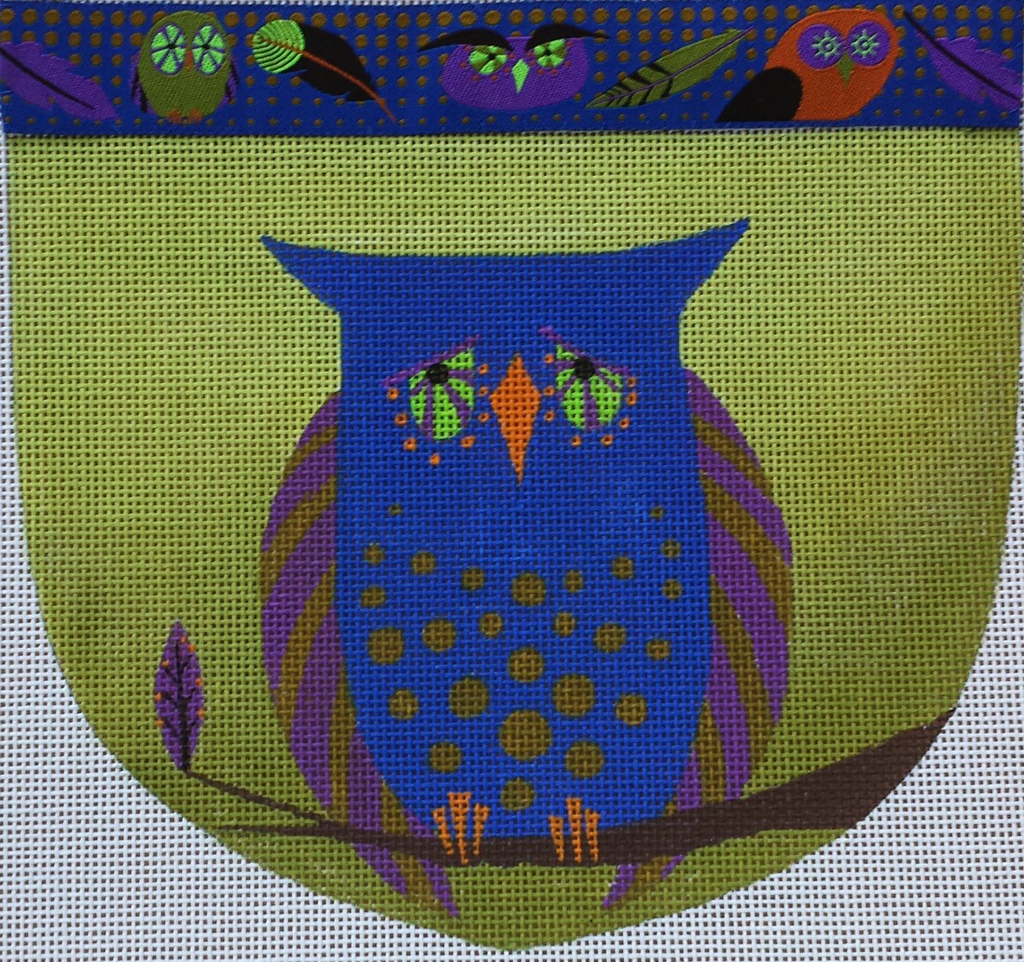 Canvas OWL POUCH WITH RIBBON  ZE424
