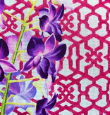 Canvas ORCHID AND TRELLIS  KB382