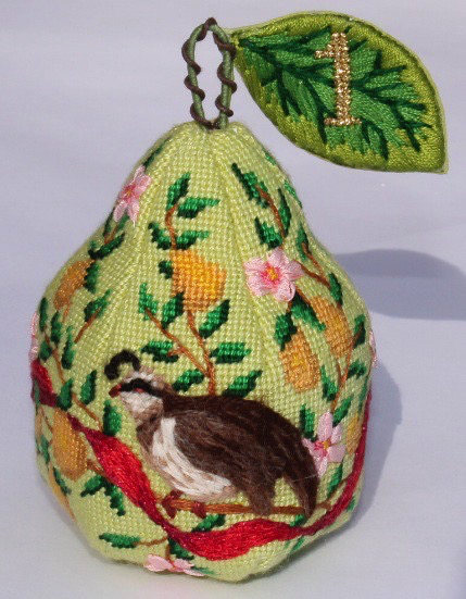 Canvas CHRISTMAS PEAR ORNAMENT DAY 1   XM94