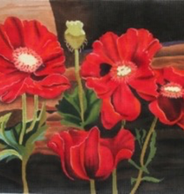 Canvas POPPIES AT THE WINDOWSILL  132902