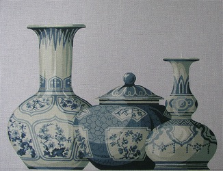 Canvas TRIO OF VASES  SB111A