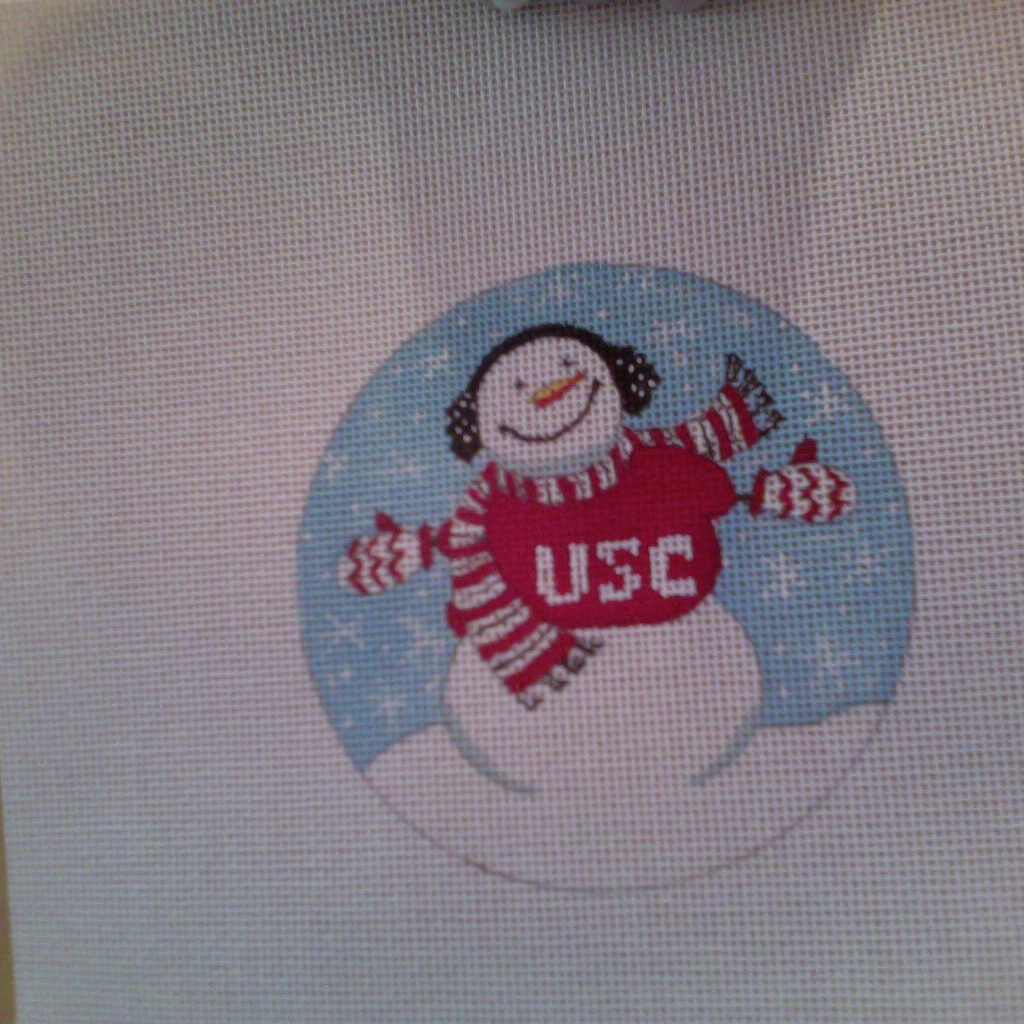 Canvas COLLEGIATE SNOWMAN  662