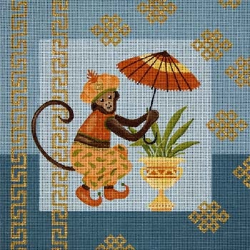 Canvas MONKEY & UMBRELLA  A017