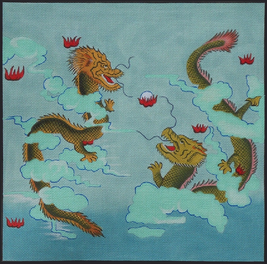 Canvas TWO DRAGONS  B180